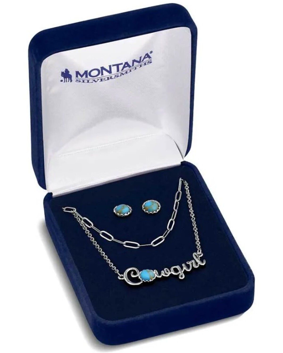 Image #3 - Montana Silversmiths Women's Cowgirl's Essentials Jewelry Set - 2 Piece, Silver, hi-res