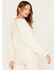 Image #4 - Shyanne Women's Dolman Sleeve with Crochet Lace Shirt, Cream, hi-res