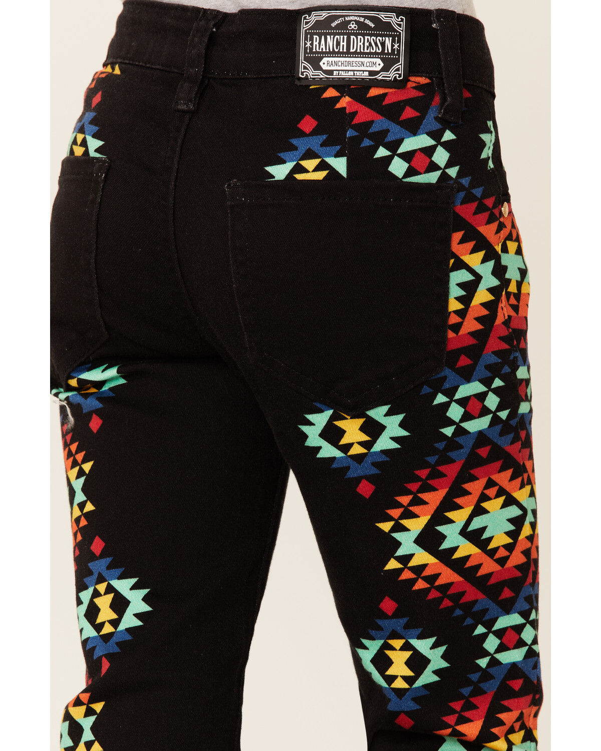 Image #3 - Ranch Dress'n Girls' High Rise Arizona Flare Jeans, Black, hi-res
