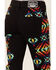 Ranch Dress'n Girls' High Rise Arizona Flare Jeans, Black, hi-res