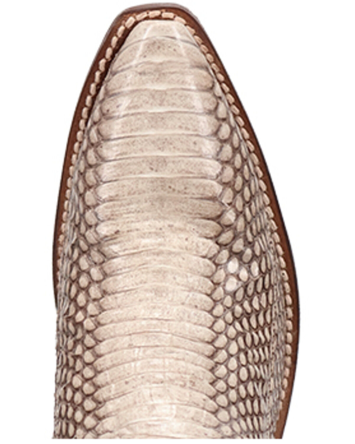 Image #6 - Dan Post Women's Exotic Snake Western Boots - Snip Toe, Brown, hi-res