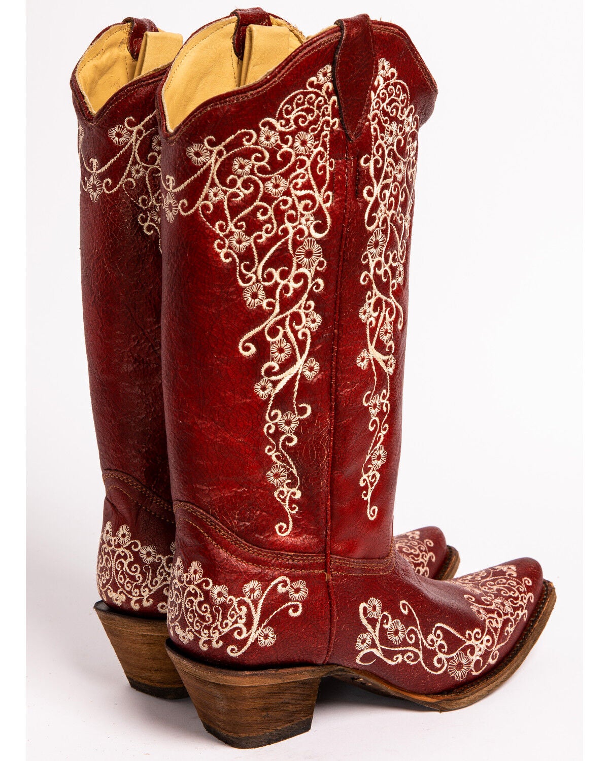 corral red cowboy boots