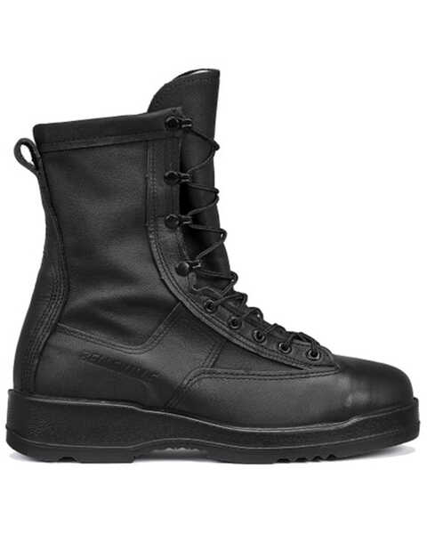 Image #2 - Belleville Men's 8" 200g Insulated Waterproof Military Work Boots - Steel Toe, Black, hi-res