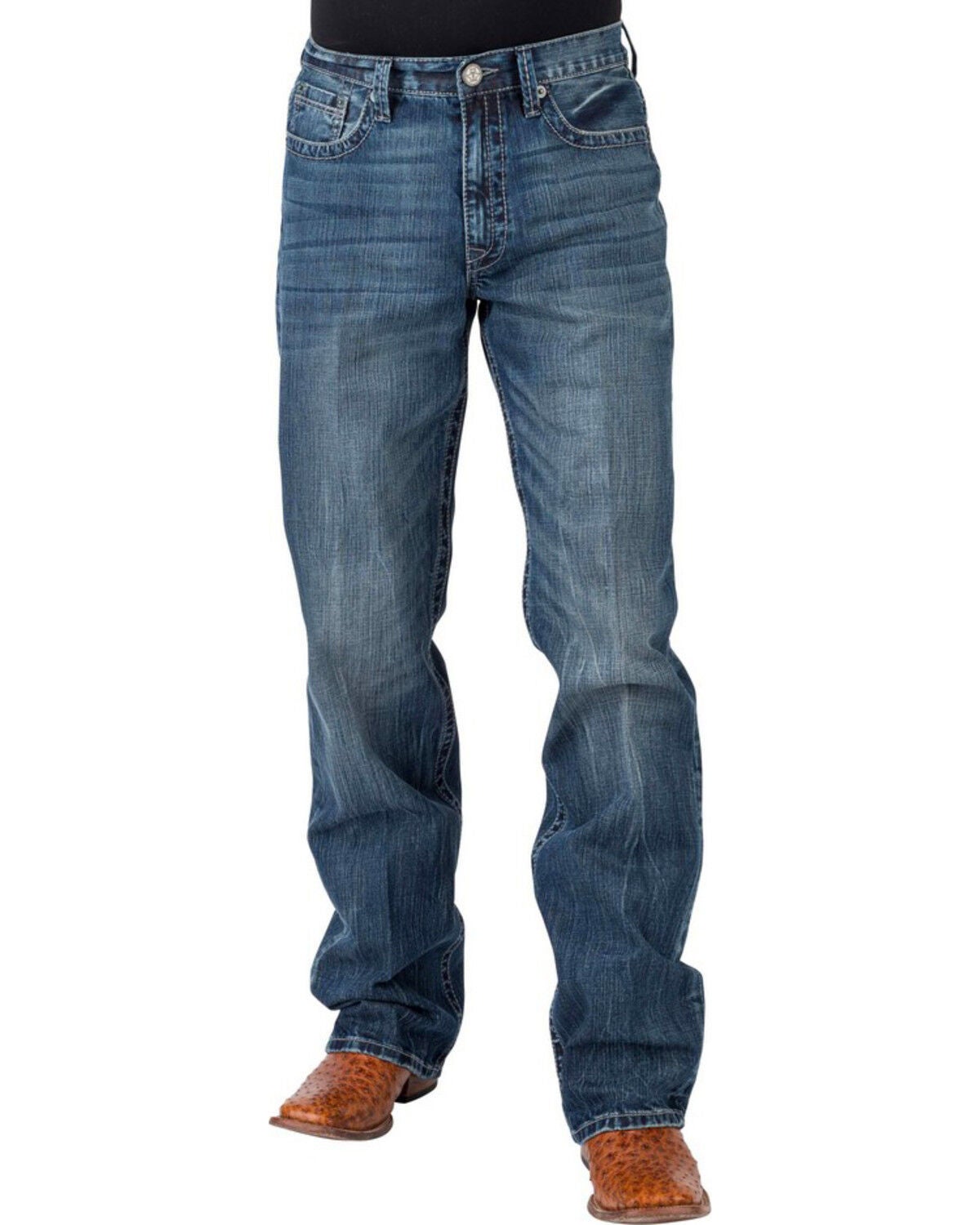 Tin Haul 421 Regular Joe Stretch (Dark Wash) - Men's Bootcut Jeans
