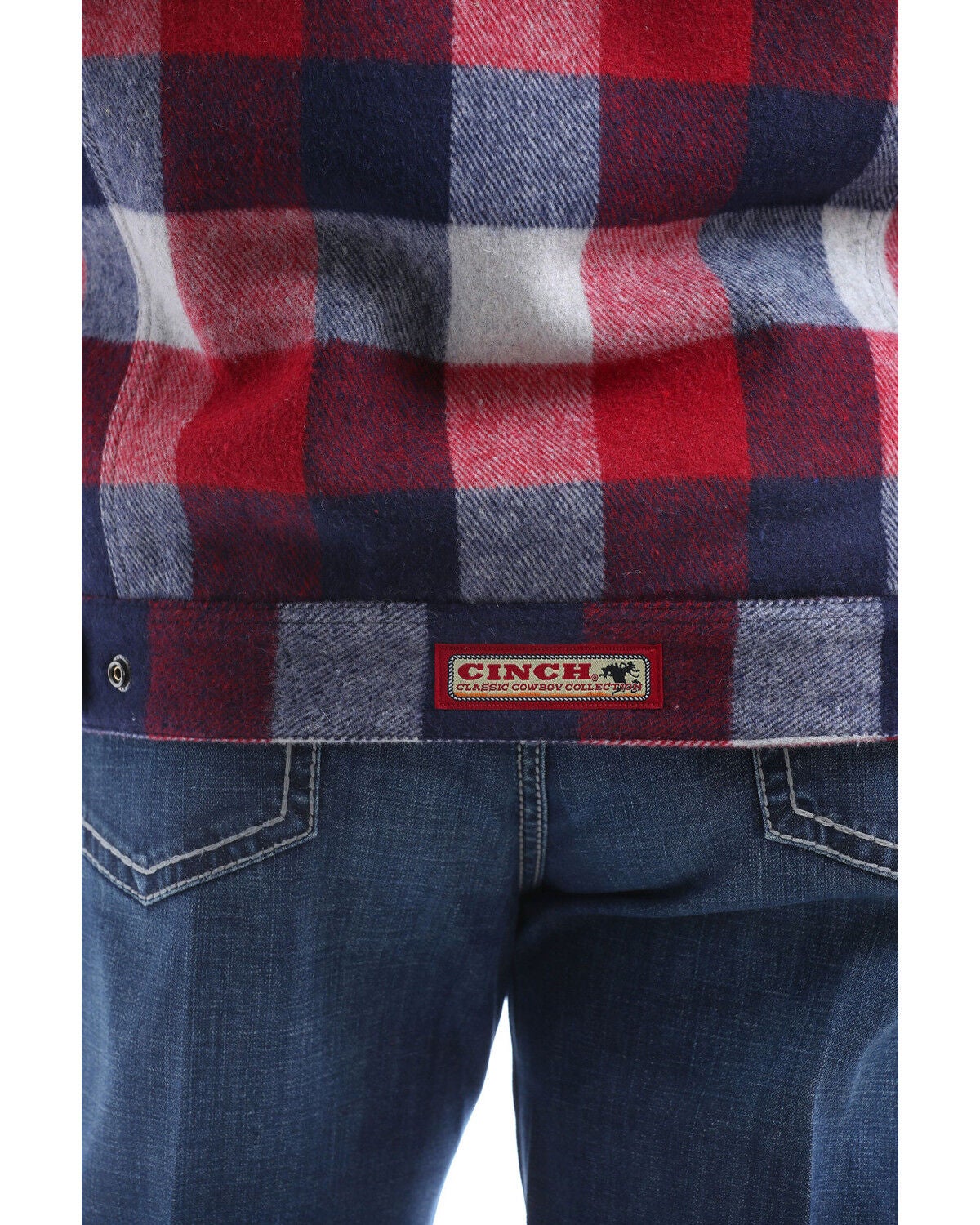 Cinch Men's Multi Plaid Sherpa Lined 