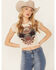 Image #1 - Affliction Women's Skull Mesh Baby Graphic Tee, White, hi-res