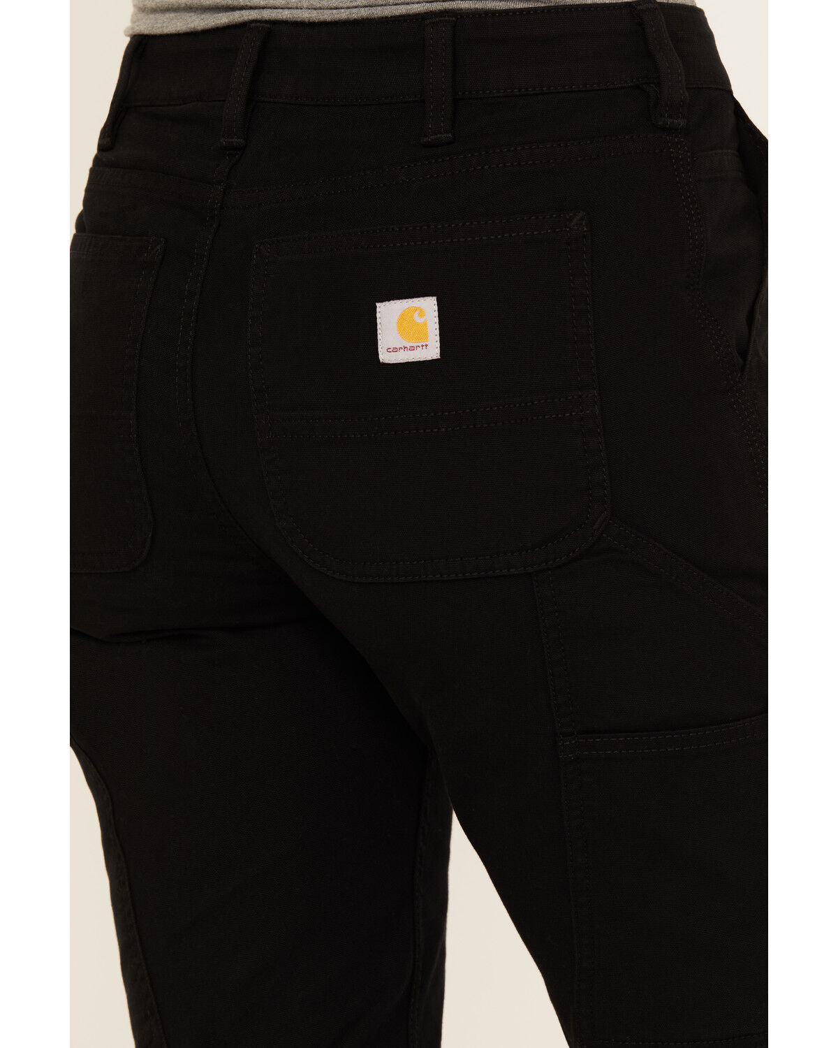 Image #4 - Carhartt Women's Rugged Flex Relaxed Fit Canvas Work Pants, Black, hi-res