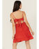 Image #4 - Shyanne Women's Lace Bustier Mini Dress, Red, hi-res