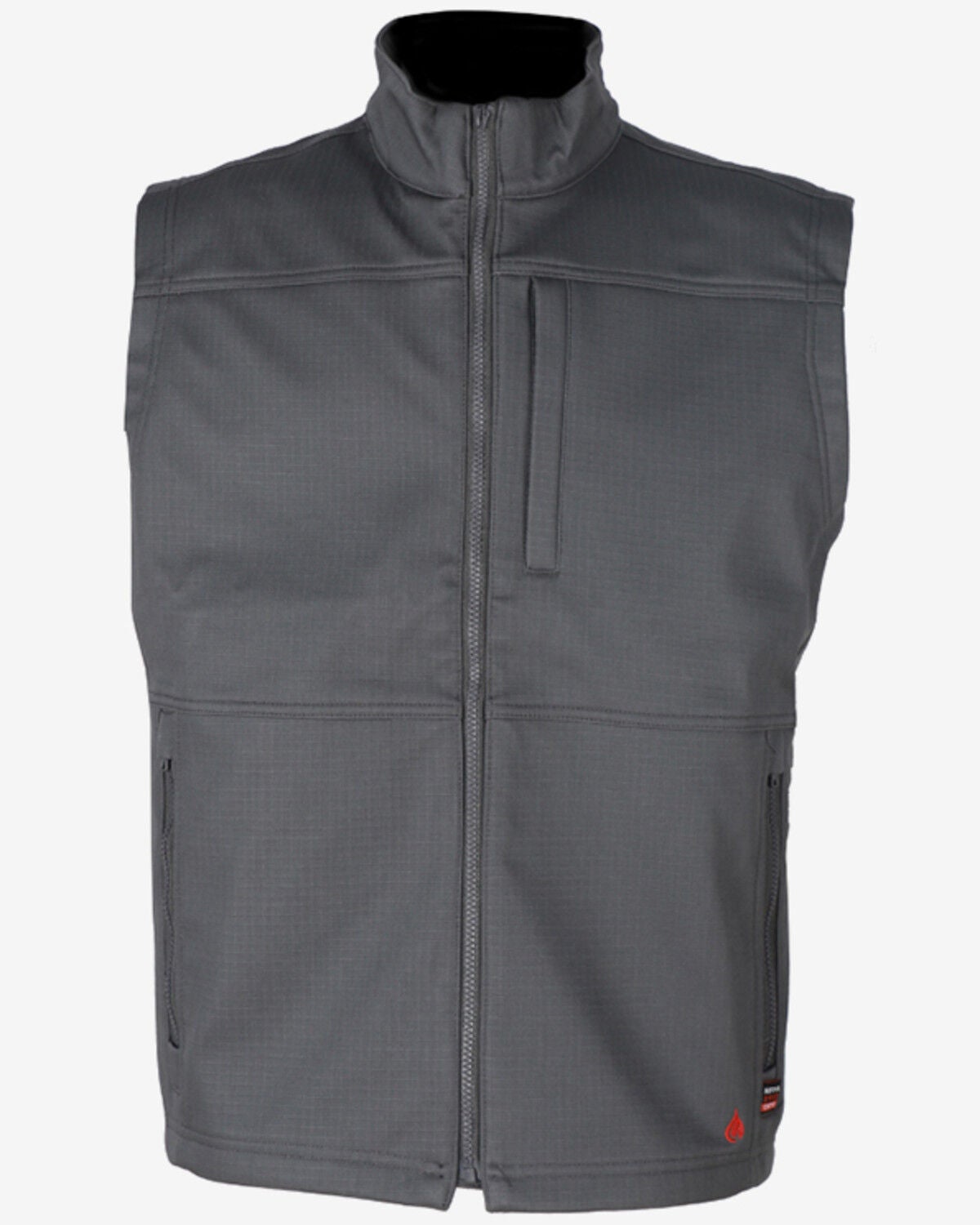 Forge Workwear Men's FR Ripstop Softshell Vest, Grey, hi-res