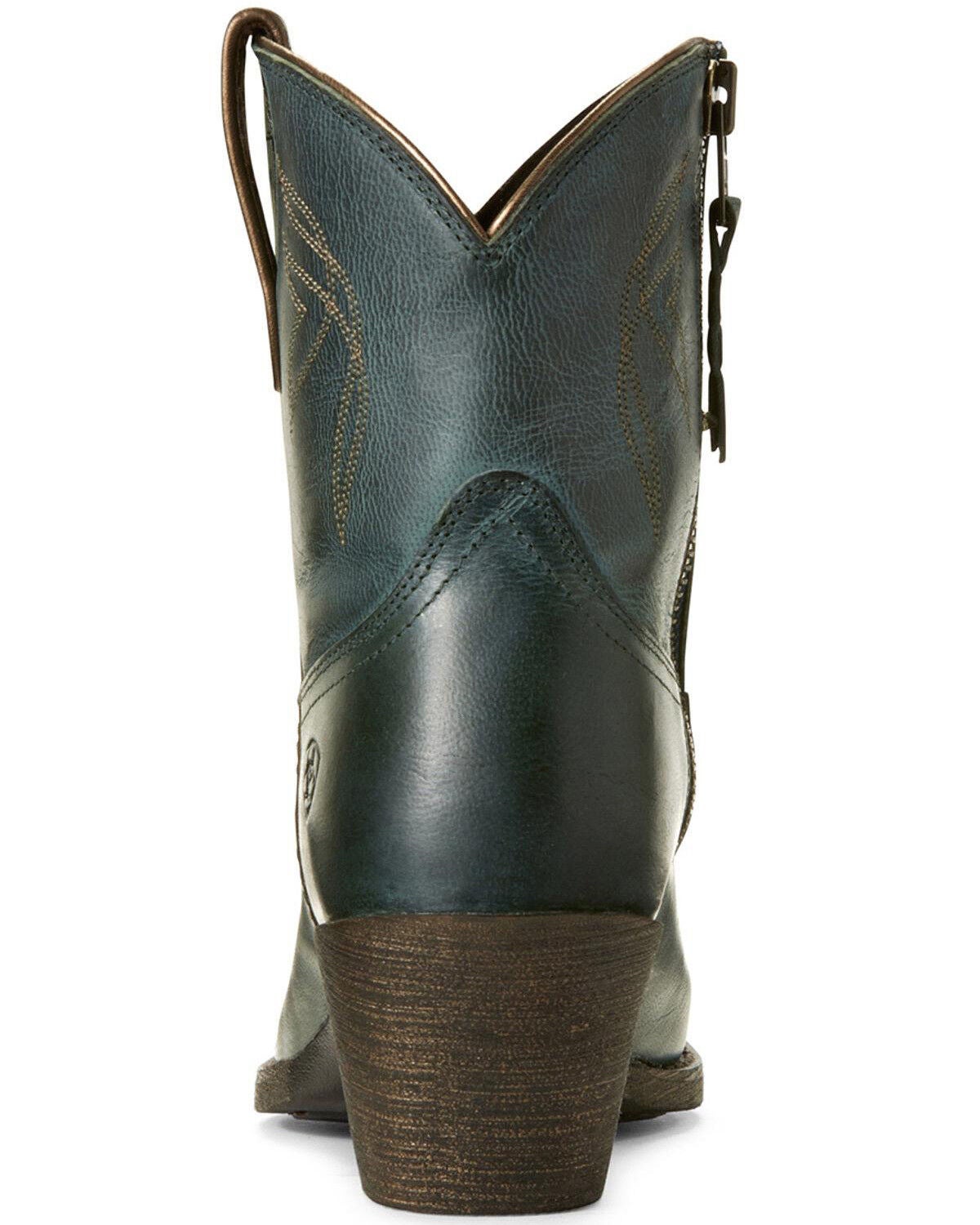 blue western booties