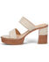 Image #3 - Frye Women's Pipa Woodstock 2 Band Platform Sandal, Ivory, hi-res