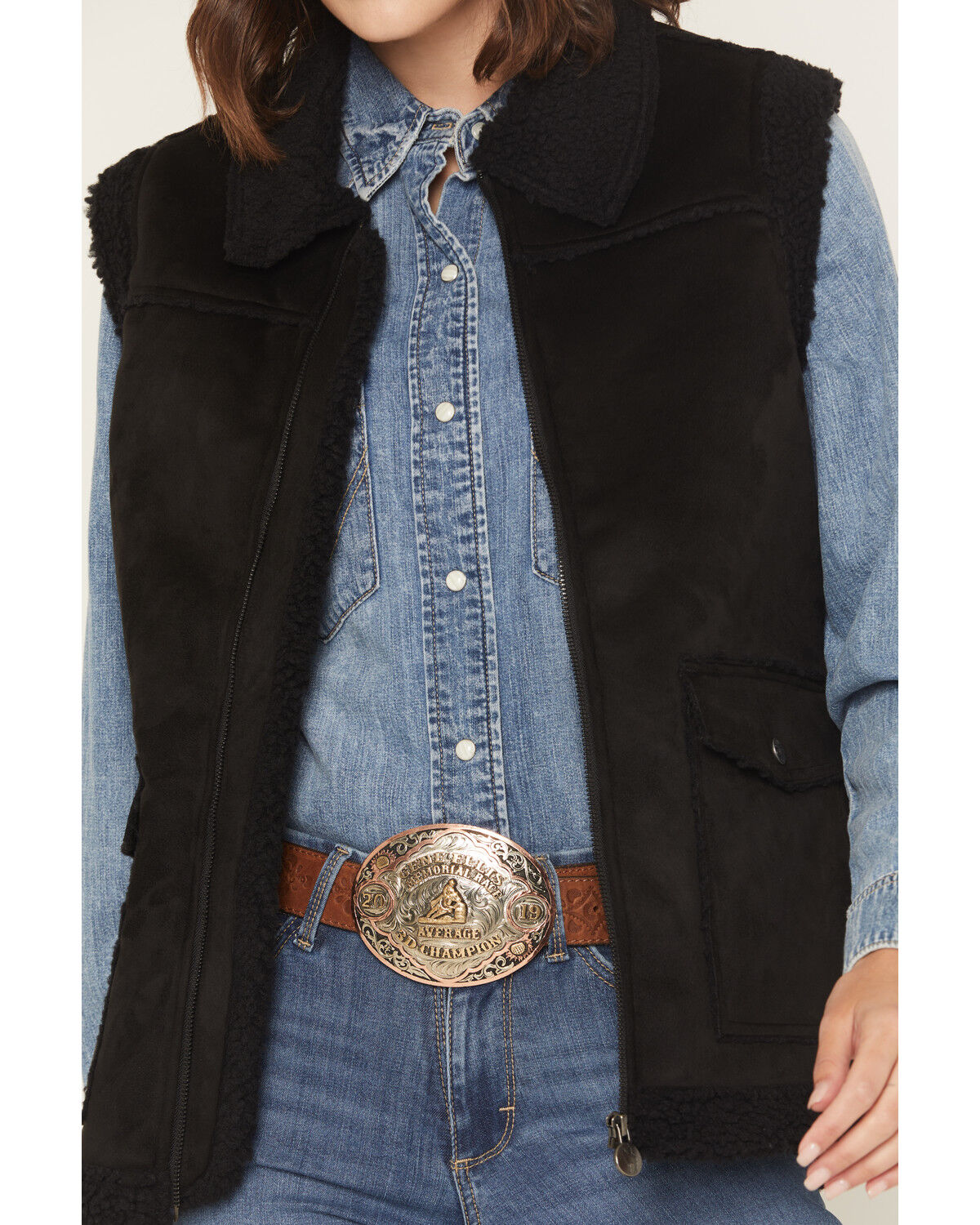 Image #3 - Outback Trading Co Women's Kimberly Vest, Black, hi-res