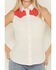 Image #4 - Idyllwind Women's Plainweave Contrast Yoke Sleeveless Snap Western Shirt, Ivory, hi-res