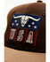 Image #2 - Cody James Men's Longhorn USA Patch Ball Cap , Brown, hi-res