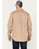 Image #4 - Hawx Men's FR Solid Long Sleeve Button Down Woven Work Shirt - Big & Tall, Beige/khaki, hi-res