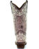 Corral Girls' Crater Bone Embroidered Western Boot - Snip Toe, Brown, hi-res