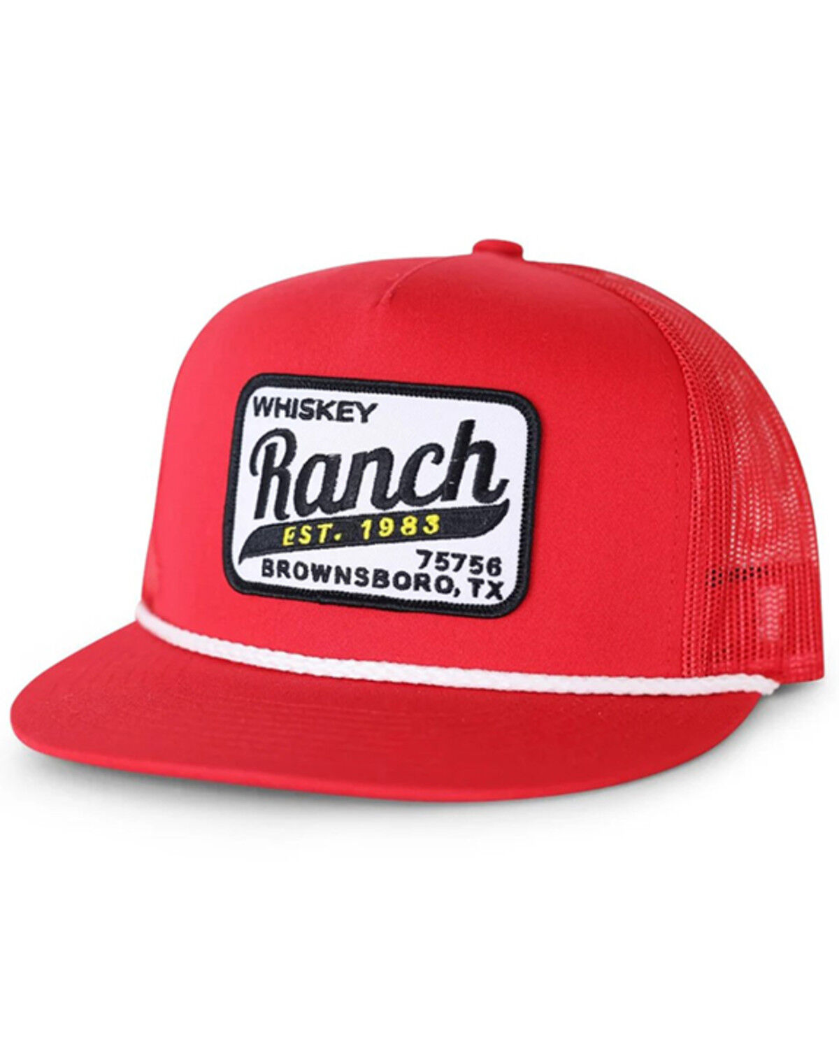 Image #1 - Whiskey Bent Men's The Cogburn Ball Cap, Red, hi-res