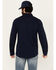 Image #4 - Brothers and Sons Men's Wheeler Solid Long Sleeve Button-Down Western Shirt, Navy, hi-res