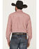 Image #4 - Ely Walker Men's Striped Long Sleeve Pearl Snap Western Shirt, Red, hi-res