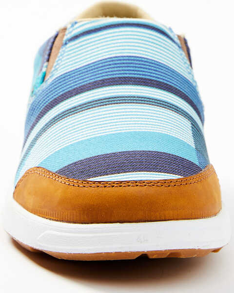 Image #4 - RANK 45® Women's Multi Stripe Casual Shoe - Round Toe, Blue, hi-res