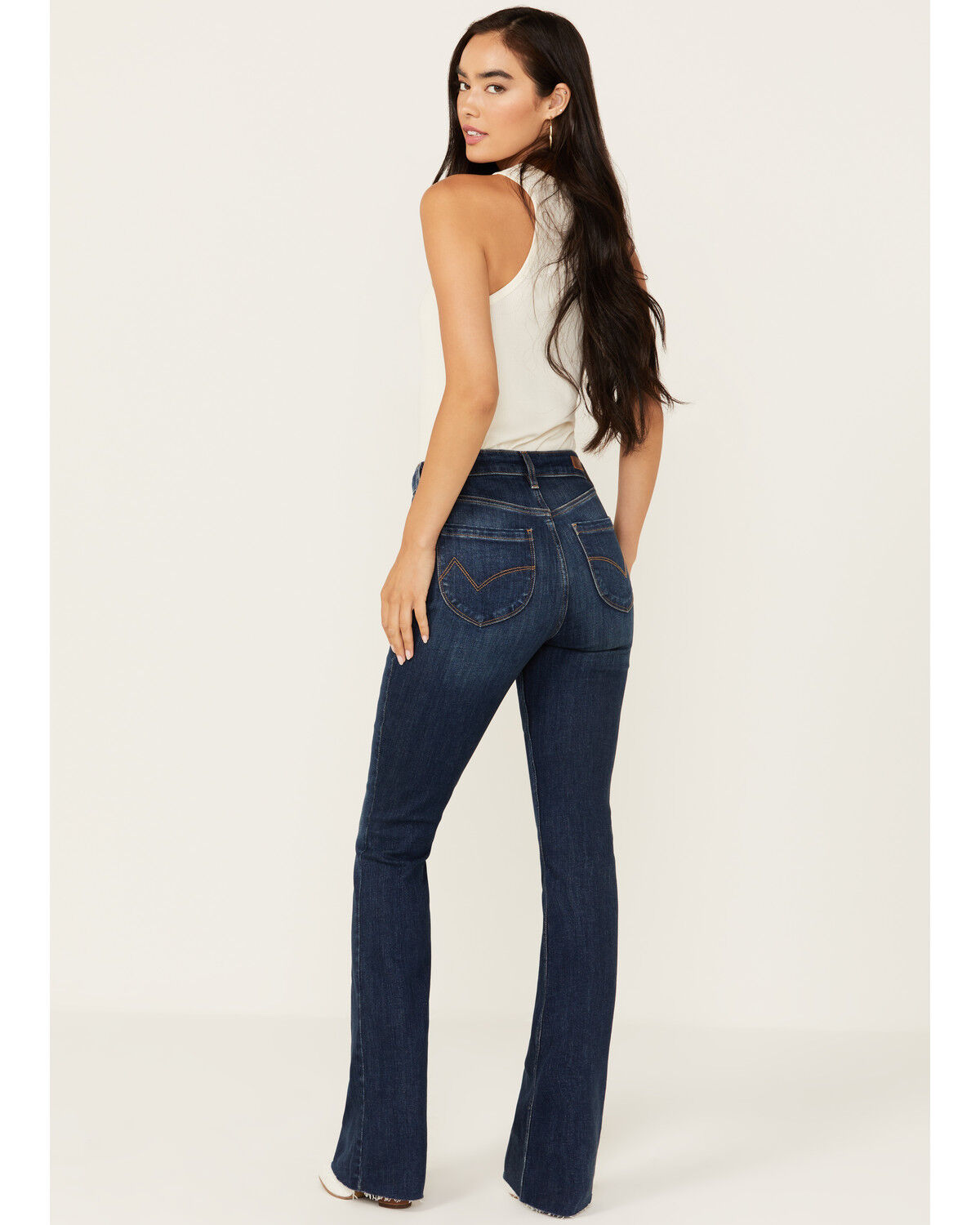 Image #3 - Cleo & Wolf Women's Alpine High Rise Bootcut Stretch Jeans, Dark Wash, hi-res