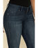 Wrangler Women's Dark Wash Straight Leg Jeans, Dark Blue, hi-res