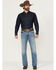 Image #1 - Cody James Men's Highland Wash Wyatt Slim Bootcut Stretch Denim Jeans, Light Wash, hi-res