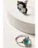 Shyanne Women's Semi-Precious Ring Set, Silver, hi-res