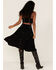 Shyanne Women's Southwestern Embroidered Drop Waist Skirt, Black, hi-res