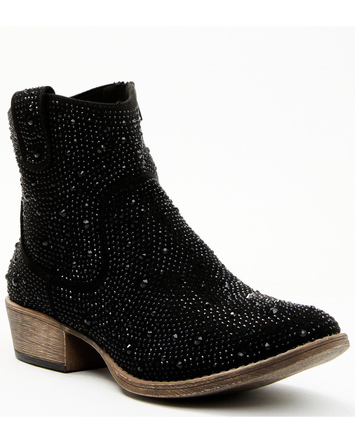 Image #1 - Very G Women's Kady Low 2 Western Booties - Round Toe, Black, hi-res
