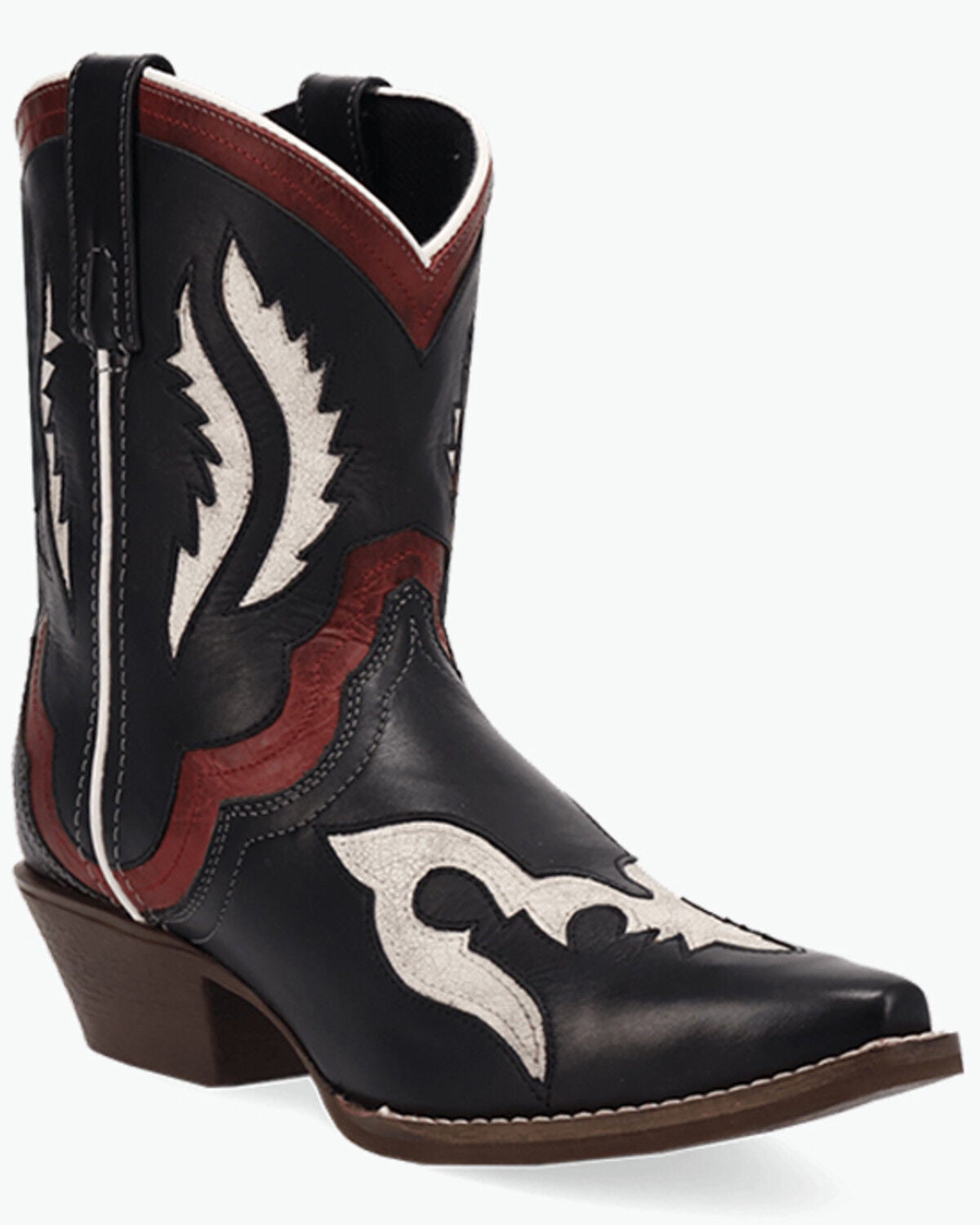 Laredo Women's Wrenly Western Booties - Snip Toe, Black, hi-res