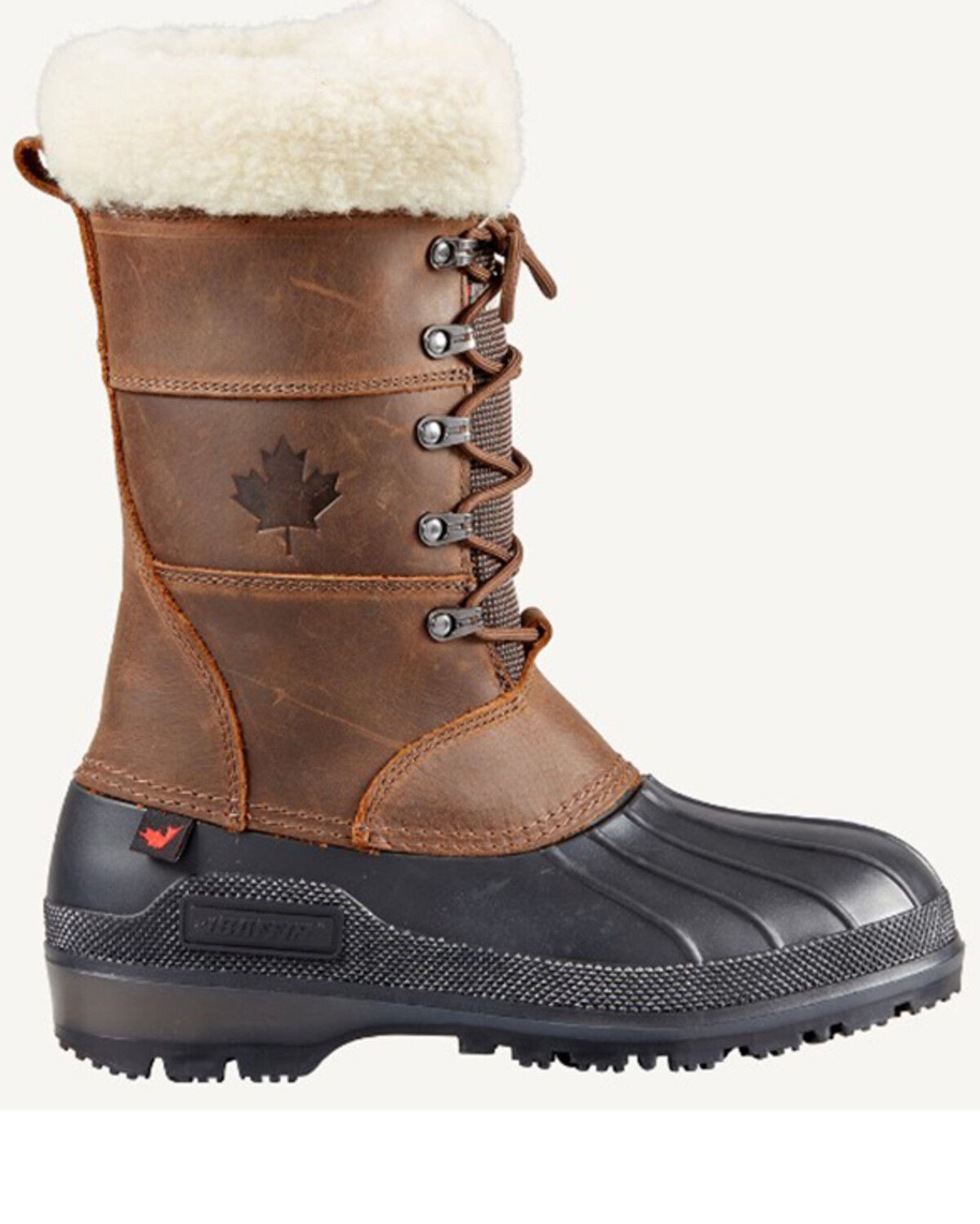 Image #2 - Baffin Women's Maple Leaf Waterproof Boots - Round Toe, Brown, hi-res