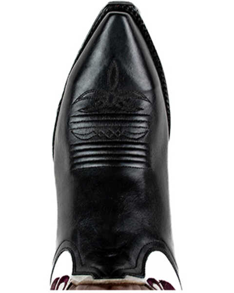 Image #6 - Dan Post Men's Tom Horn Western Boots - Snip Toe, Black, hi-res