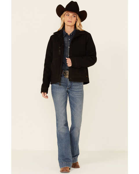 Image #2 - STS Ranchwear Women's CC Dark Brown Spilled Whiskey Storm-Flap Softshell Jacket , , hi-res