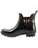 Image #3 - Pendleton Women's Tucson Gloss Chelsea Rain Boots - Round Toe, Black, hi-res