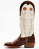 Image #3 - Blue Ranchwear Men's Buckaroo Western Boots - Broad Square Toe, Cream, hi-res