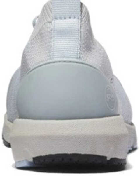 Image #3 - Timberland Women's Radius Comp Knit Slip-On Work Sneakers - Composite Toe , Grey, hi-res