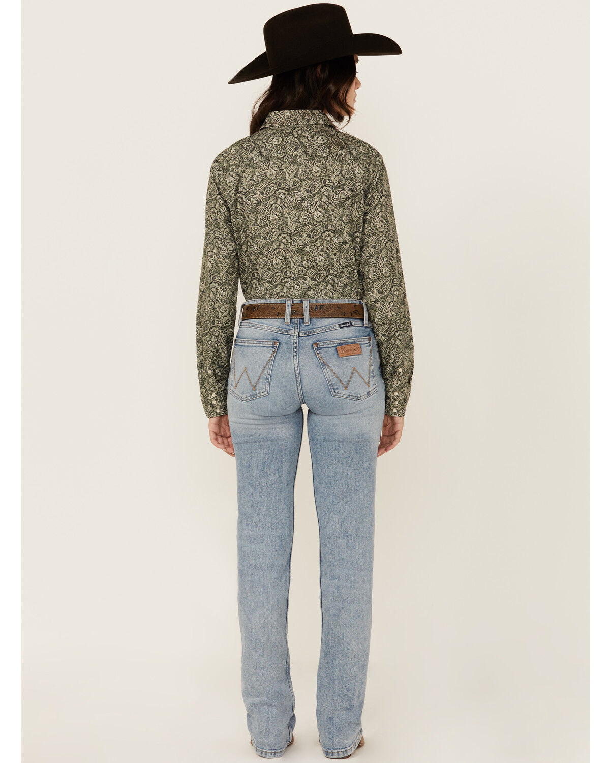 Image #3 - Wrangler Retro Women's Dillon Light Wash Mid Rise Mae Stretch Bootcut Jeans, Light Wash, hi-res