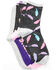 Image #1 - Leg Apparel Girls' 3-Pack Dreamcatcher Crew Socks, Heather Grey, hi-res