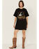 Image #1 - Girl Dangerous Women's Nashville Hat T-Shirt Mini Dress, Charcoal, hi-res