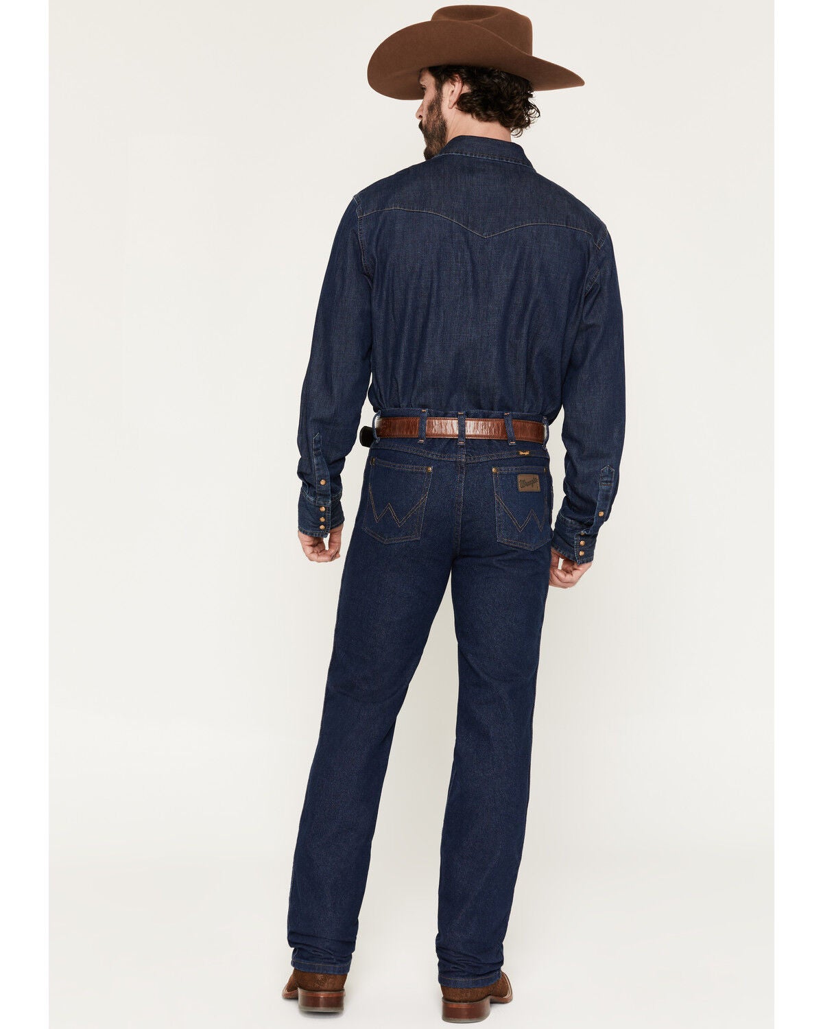 Image #3 - Wrangler Jeans - Cowboy Cut 36 MWZ Slim Fit, Indigo, hi-res