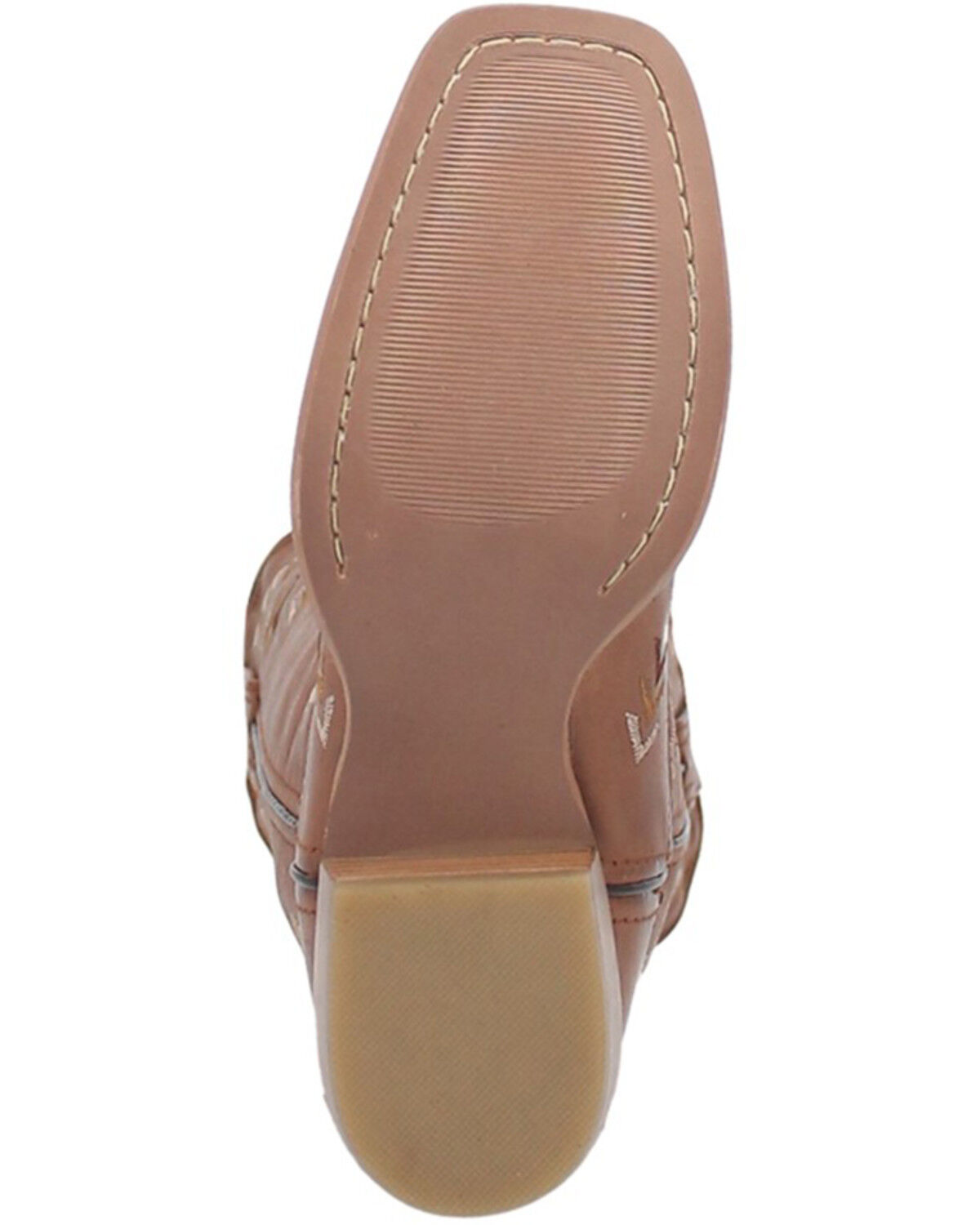 Image #7 - Dingo Women's Mesa Southwestern Embroidered Leather Western Boot - Square Toe, Tan, hi-res