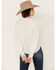 Image #4 - Shyanne Women's Embroidered Long Sleeve Pearl Snap Western Shirt , White, hi-res