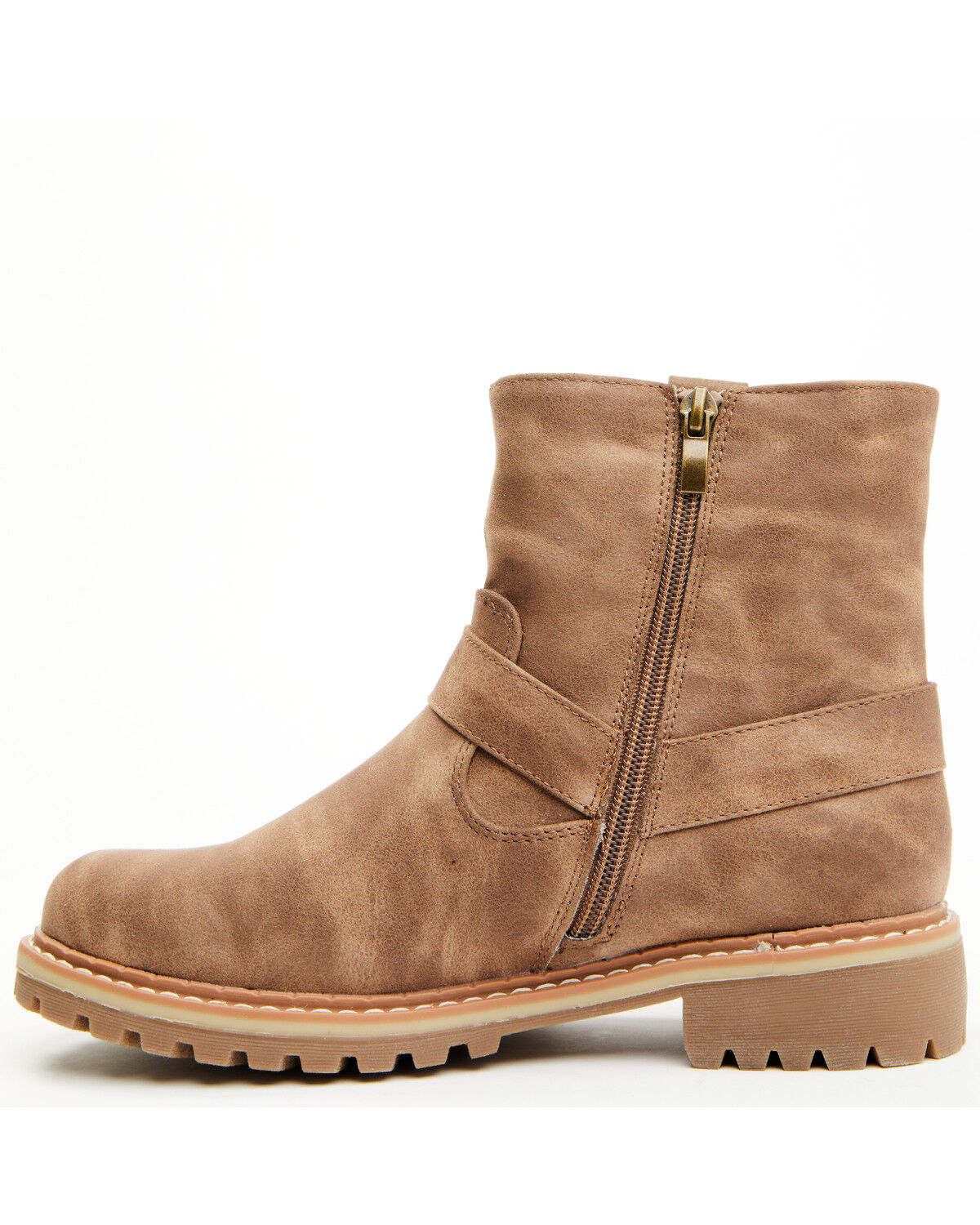Image #3 - Corkys Women's Fall in Love Fashion Booties - Round Toe, Taupe, hi-res