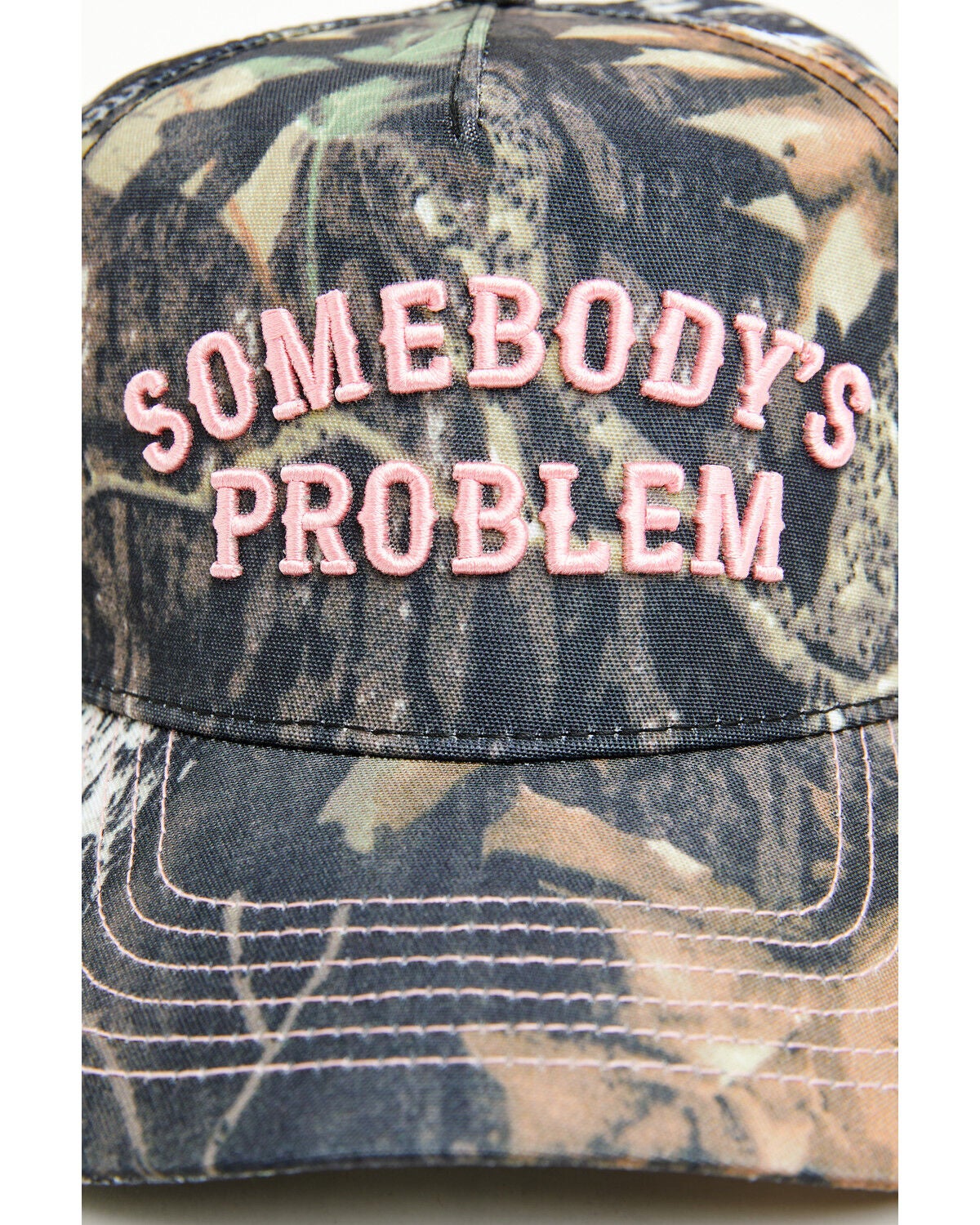 Image #2 - Idyllwind Women's Somebody's Problem Camo Ball Cap, Camouflage, hi-res