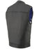 Image #3 - Milwaukee Leather Men's Old Glory Laced Arm Hole Concealed Carry Leather Vest - 5X, Black, hi-res