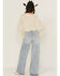 Image #3 - Miss Me Women's Light Wash High Rise 32" Super Wide Stretch Denim Jeans, Light Wash, hi-res