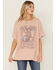 Image #1 - Wrangler Women's Lainey Wilson Short Sleeve Graphic Tee, Rose, hi-res