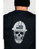 Image #2 - Ariat Men's FR Roughneck Skull Logo Crew Long Sleeve Work T-Shirt , Black, hi-res