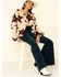 Image #1 - Band Of Gypsies Women's Ivory Star Faux Fur Jacket , , hi-res